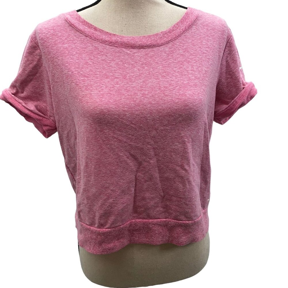 Skechers Sport Medium Pink Crossback Cropped Sweatshirt